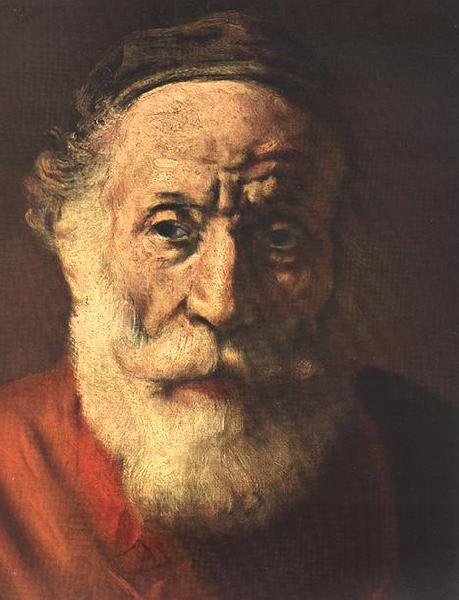 REMBRANDT Harmenszoon van Rijn Portrait of an Old Man in Red (detail) China oil painting art